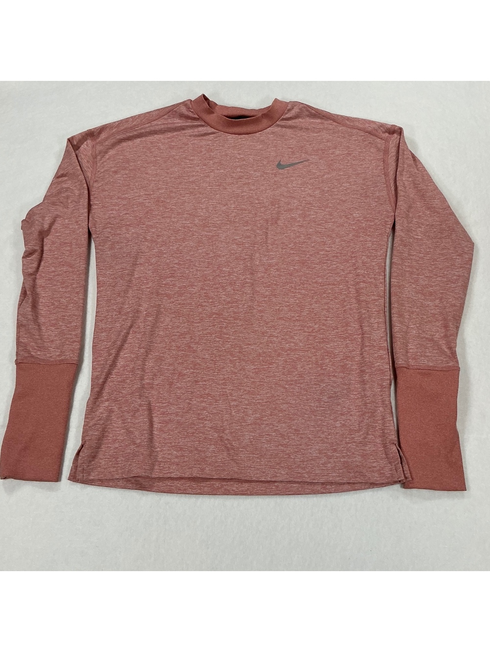 Nike Running Dri-FIT Long Sleeve Thumbhole Top Pink Heather Women’s